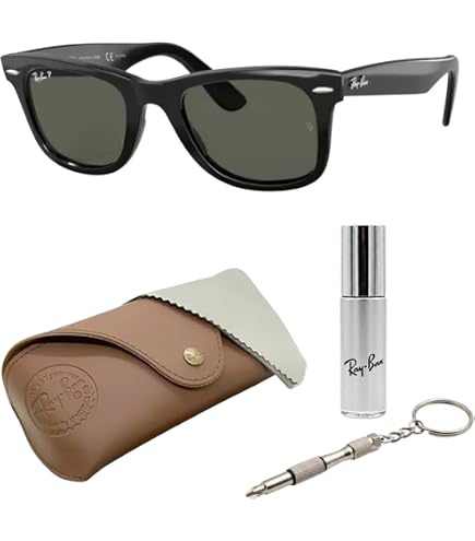 Amazon.com: Ray-Ban New Wayfarer RB2132 2132 901/58 Black RayBan